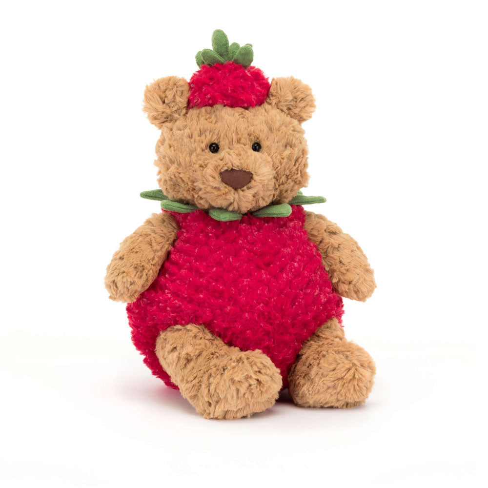 Jellycat 巴塞羅熊士多啤梨裝| Bartholomew Bear Strawberry 26cm