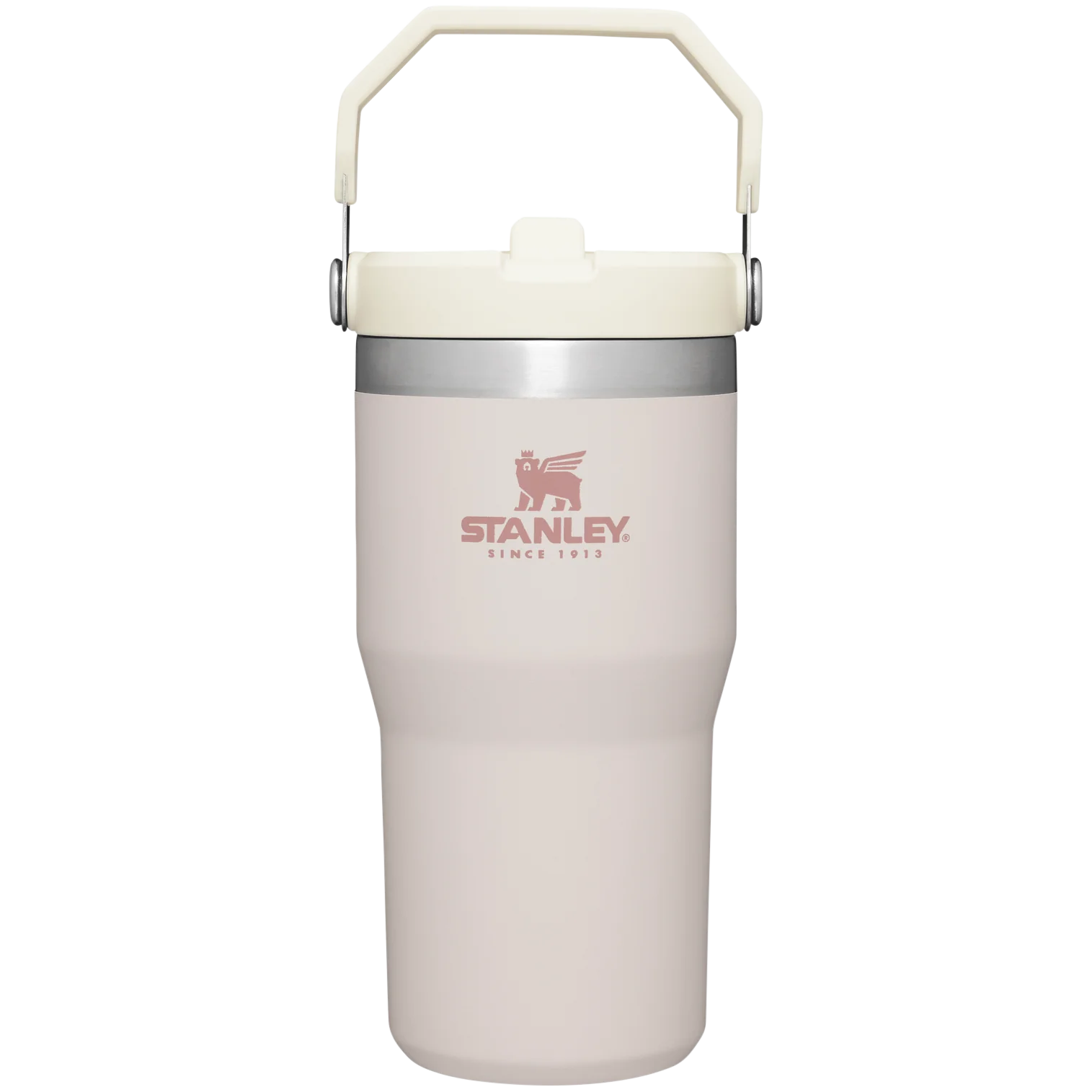 STANLEY 經典系列 IceFlow 手提吸管杯- 玫瑰粉 | The IceFlow Flip Straw Tumbler - Rose Quartz 20oz