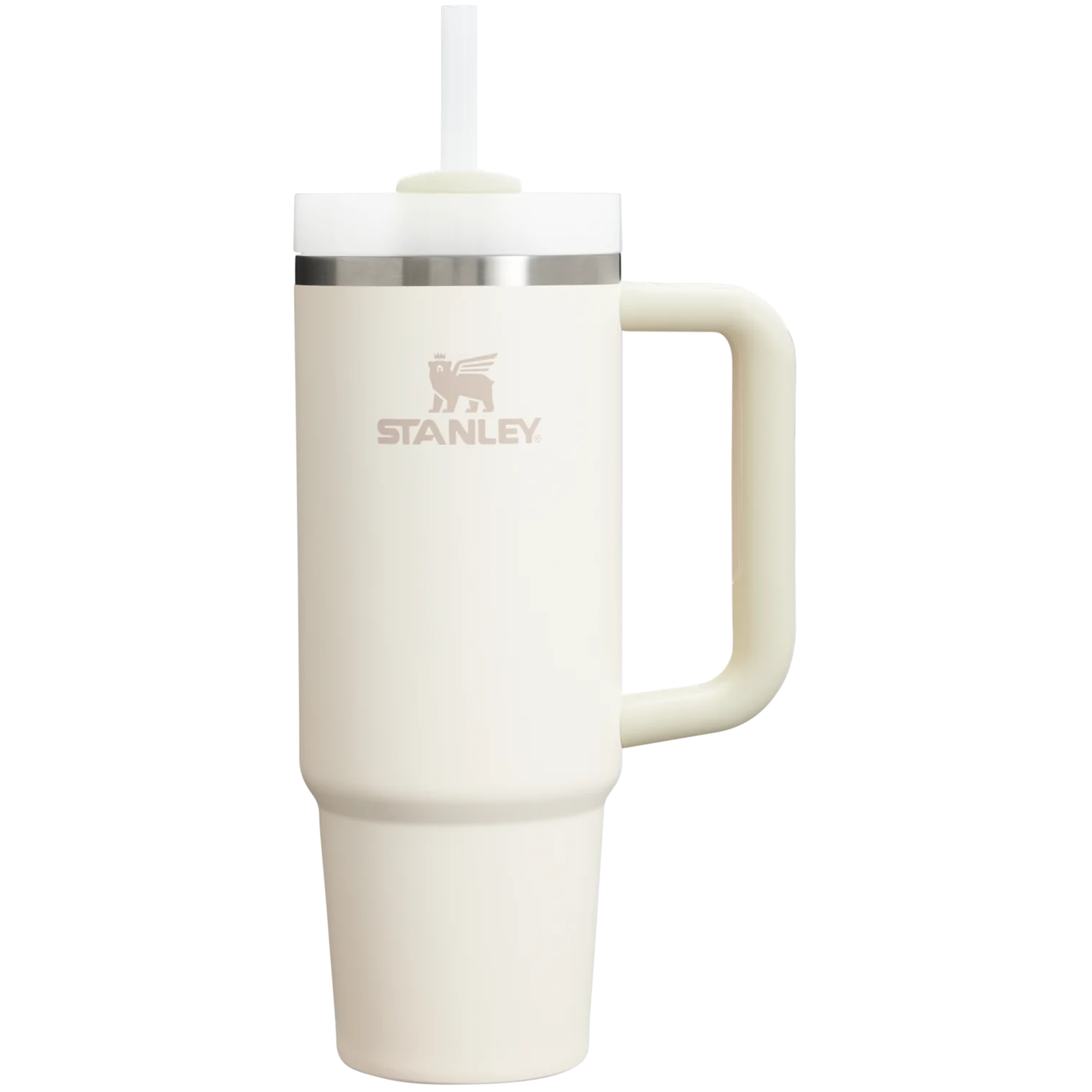 STANLEY 第二代不鏽鋼真空隔熱隨行杯- 奶油白 30oz |The Quencher H2.0 30 oz Tumbler — Cream