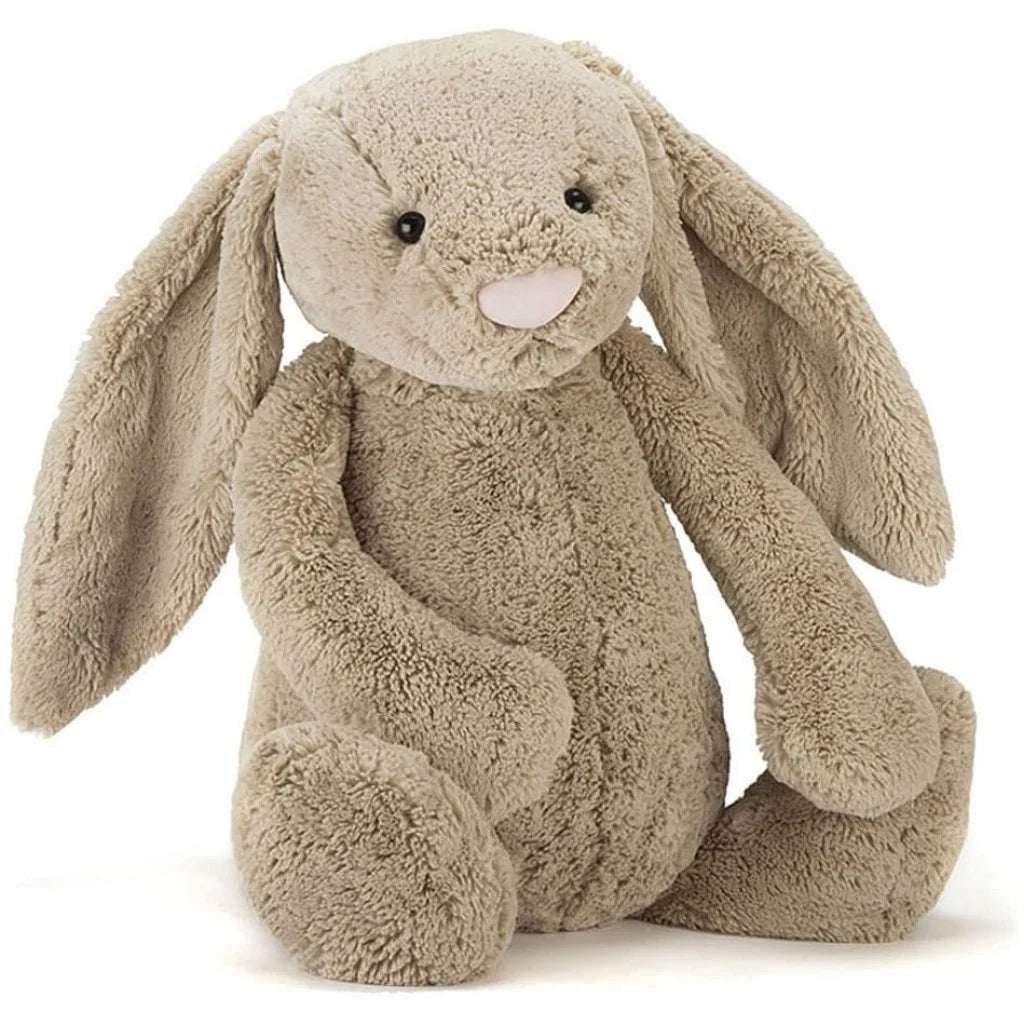 Jellycat Bashful 超大號兔子毛絨玩具 67 厘米 -淺啡色| Bashful Bunny really big soft toy 67cm - Beige