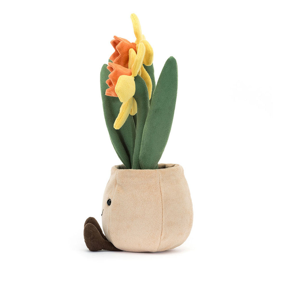 Jellycat Fun Daffodil Potted Plant|Amuseable Daffodil Pot 28cm