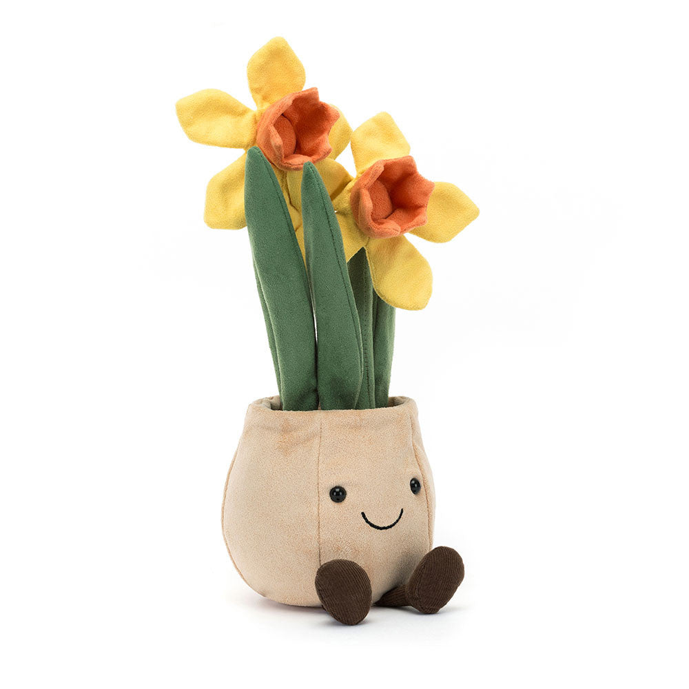 Jellycat Fun Daffodil Potted Plant|Amuseable Daffodil Pot 28cm