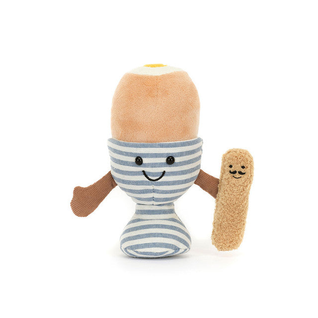 Jellycat 溏心水煮蛋 |Amuseables Eggetha Egg & Lance Soldier 16cm
