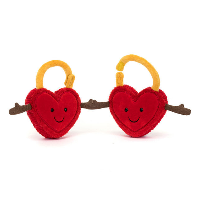 Jellycat 心心愛情鎖 | Amuseables Val & Tina Love Locks 22cm