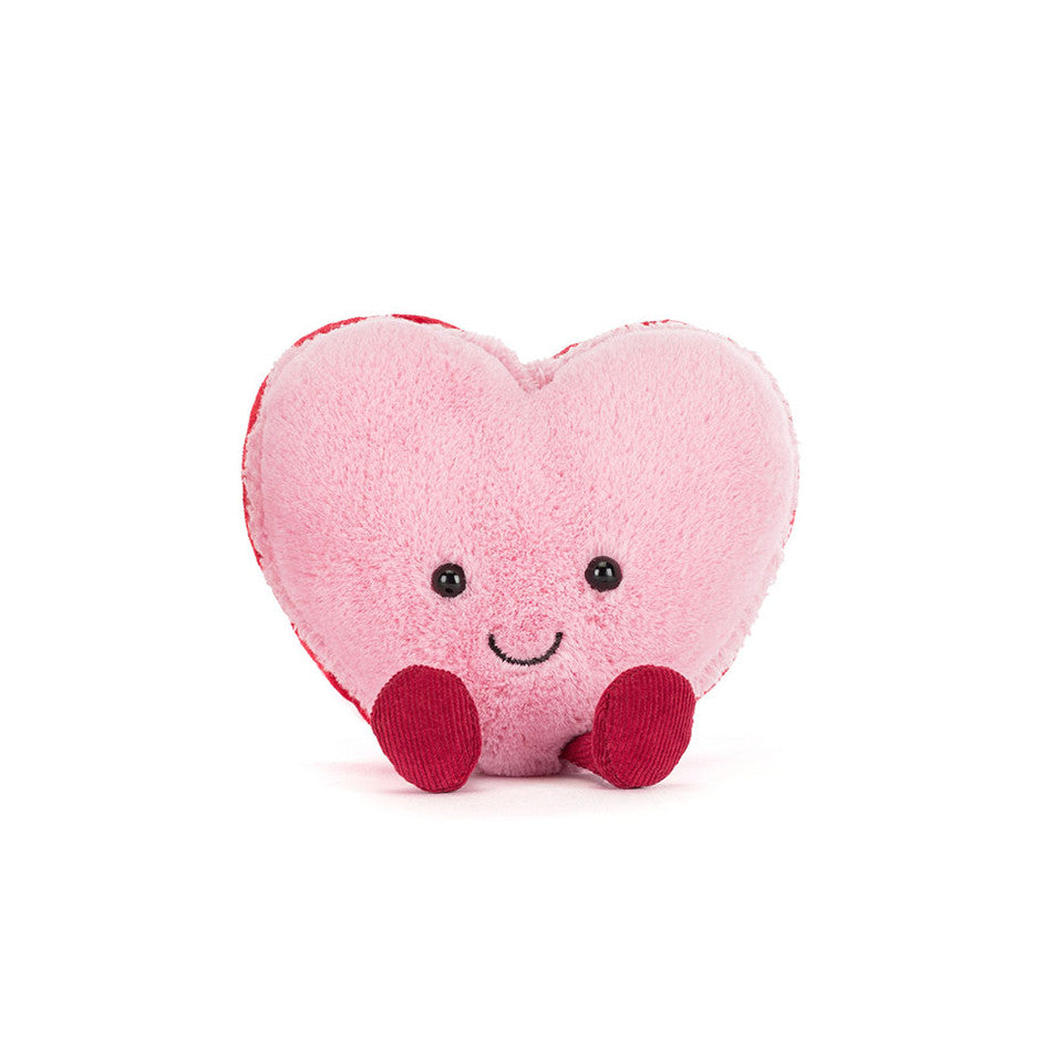 Jellycat 愛心粉紅馬卡龍 | Amuseables Colette Heart Macaron 13cm