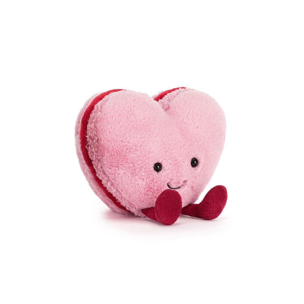 Jellycat 愛心粉紅馬卡龍 | Amuseables Colette Heart Macaron 13cm
