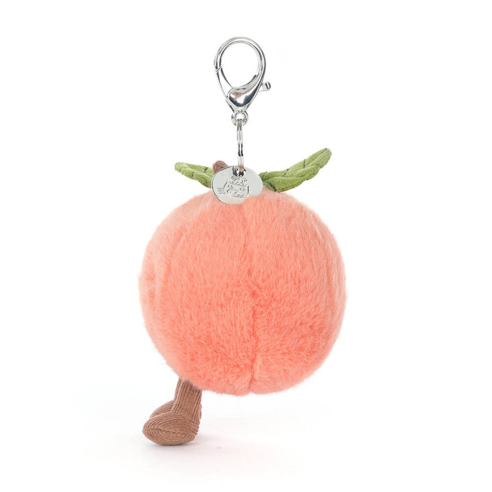 Jellycat 小蜜桃鎖匙扣 | Amuseables Peach Bag Charm 15cm