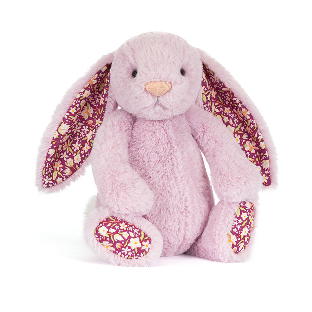 Jellycat 奢華版碎花紫色賓尼兔 | Thistlepop Blossom Luxe Bunny 31cm