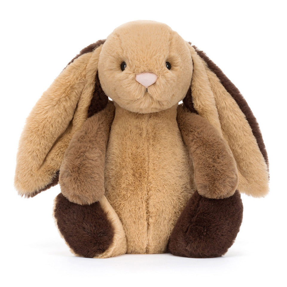 Jellycat 拼色賓利兔 | Bashful Patchwork Brown Bunny 31cm