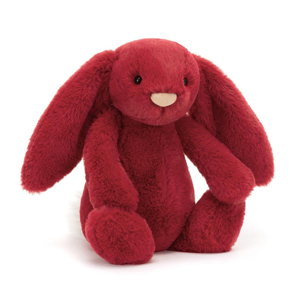 Jellycat 奢華版紅色兔子 | Bashful Luxe Bunny Scarlett 31cm