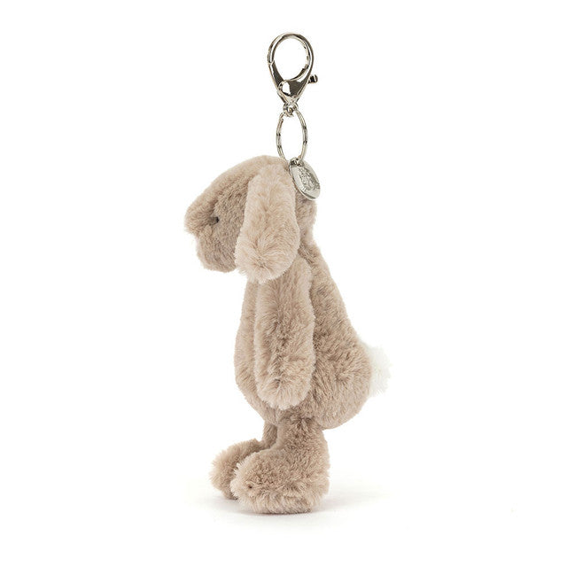Jellycat 淺啡色賓尼兔鎖匙扣 | Bashful Beige Bunny Bag Charm 18cm