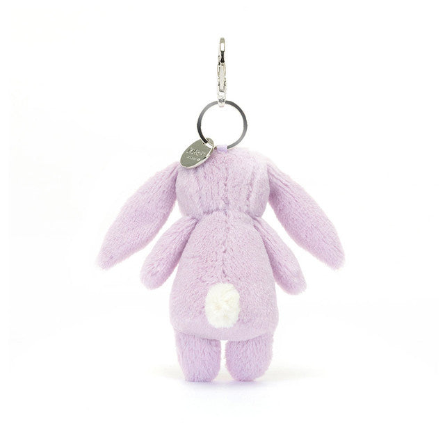 Jellycat 碎花兔兔鎖匙扣 -紫色|Blossom Jasmine Bunny Bag Charm -Purple 17cm
