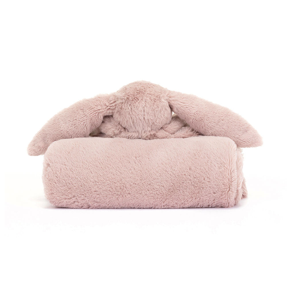 Jellycat 玫瑰粉安撫棉氈禮盒 | Bashful Luxe Bunny Blankie - Rosa 56cm x 70cm x 9cm