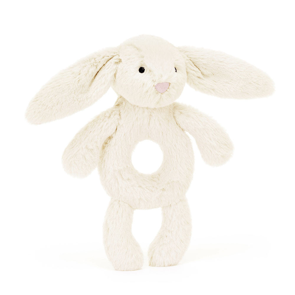 Jellycat 害羞賓尼兔手搖鈴 - 米白色| Bashful Bunny Ring Rattle 18cm