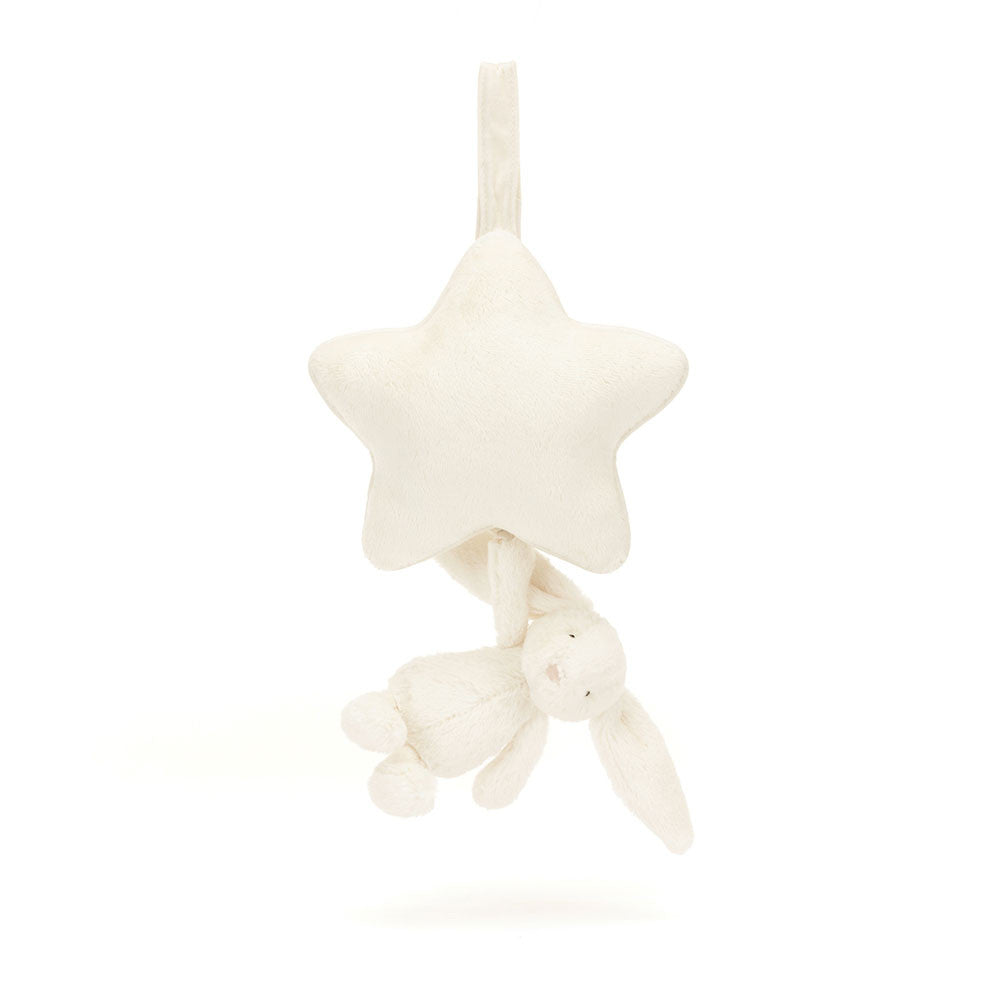 Jellycat 兔子音樂掛飾- 米白色 | Bashful Bunny Musical Pull 30cm - Cream