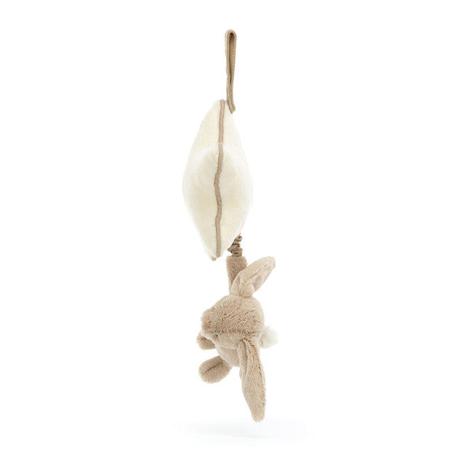 Jellycat 兔子音樂掛飾- 淺啡色 | Bashful Bunny Musical Pull 30cm -Beige