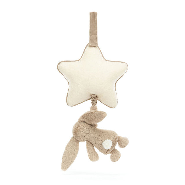 Jellycat 兔子音樂掛飾- 淺啡色 | Bashful Bunny Musical Pull 30cm -Beige