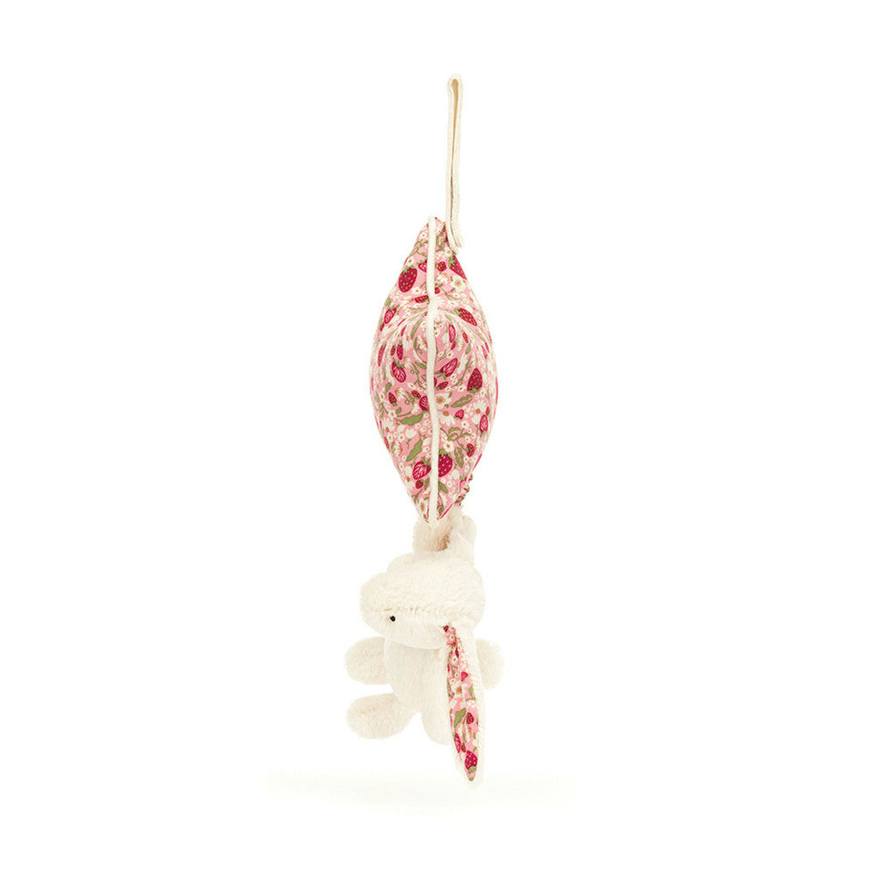 Jellycat 奶油雜莓碎花音樂掛飾 | Blossom Cream Bunny 'Berry' Musical Pull 30cm