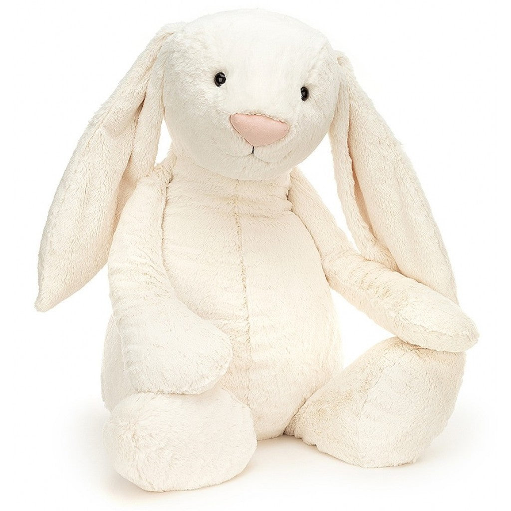 JELLYCAT BASHFUL 中號兔子毛絨玩具 108 厘米 - 米白色 | BASHFUL BUNNY MEDIUM SOFT TOY 108 cm - Cream
