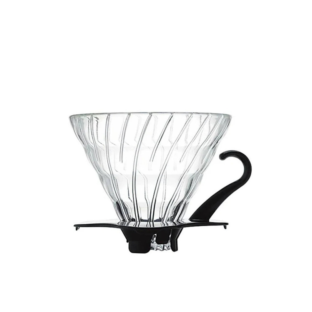 HARIO 玻璃咖啡濾隔 | GLASS COFFEE DRIPPER V60-02-BK