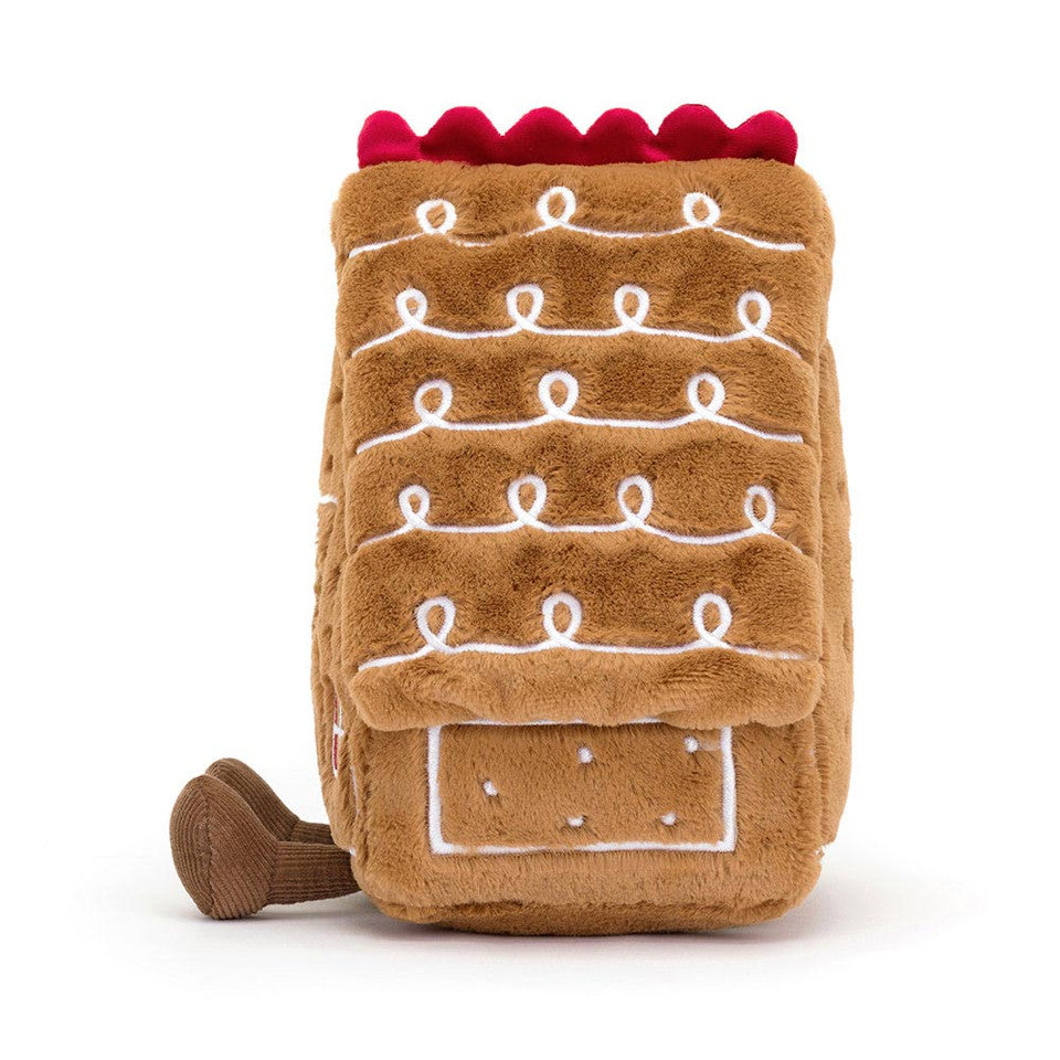 Jellycat 聖誕微笑薑餅屋 ｜Amuseables Gingerbread House 22cm