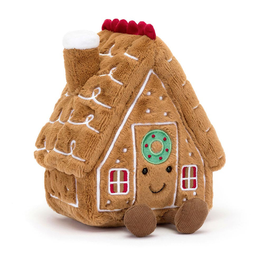 Jellycat 聖誕微笑薑餅屋 ｜Amuseables Gingerbread House 22cm