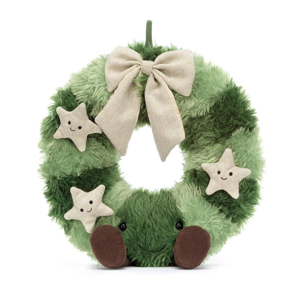 Jellycat 北歐雲杉聖誕圈 | Amuseables Decorated Christmas Wreath 40cm