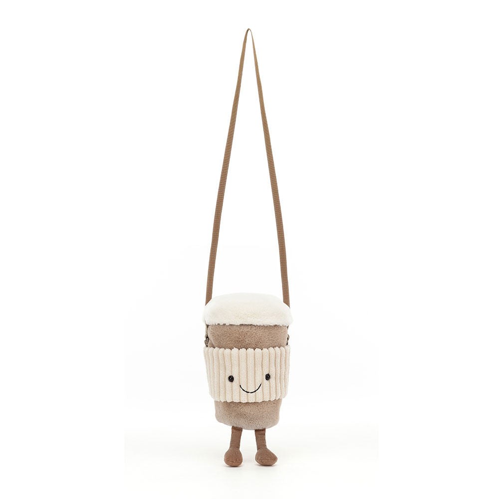 Jellycat Smiling Coffee Cup Bag | Amuseables Coffee-To-Go Bag