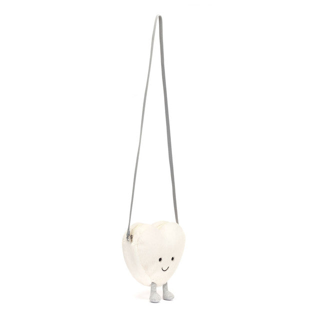 Jellycat 白色心心袋 | Amuseable Cream Heart Bag 18cm