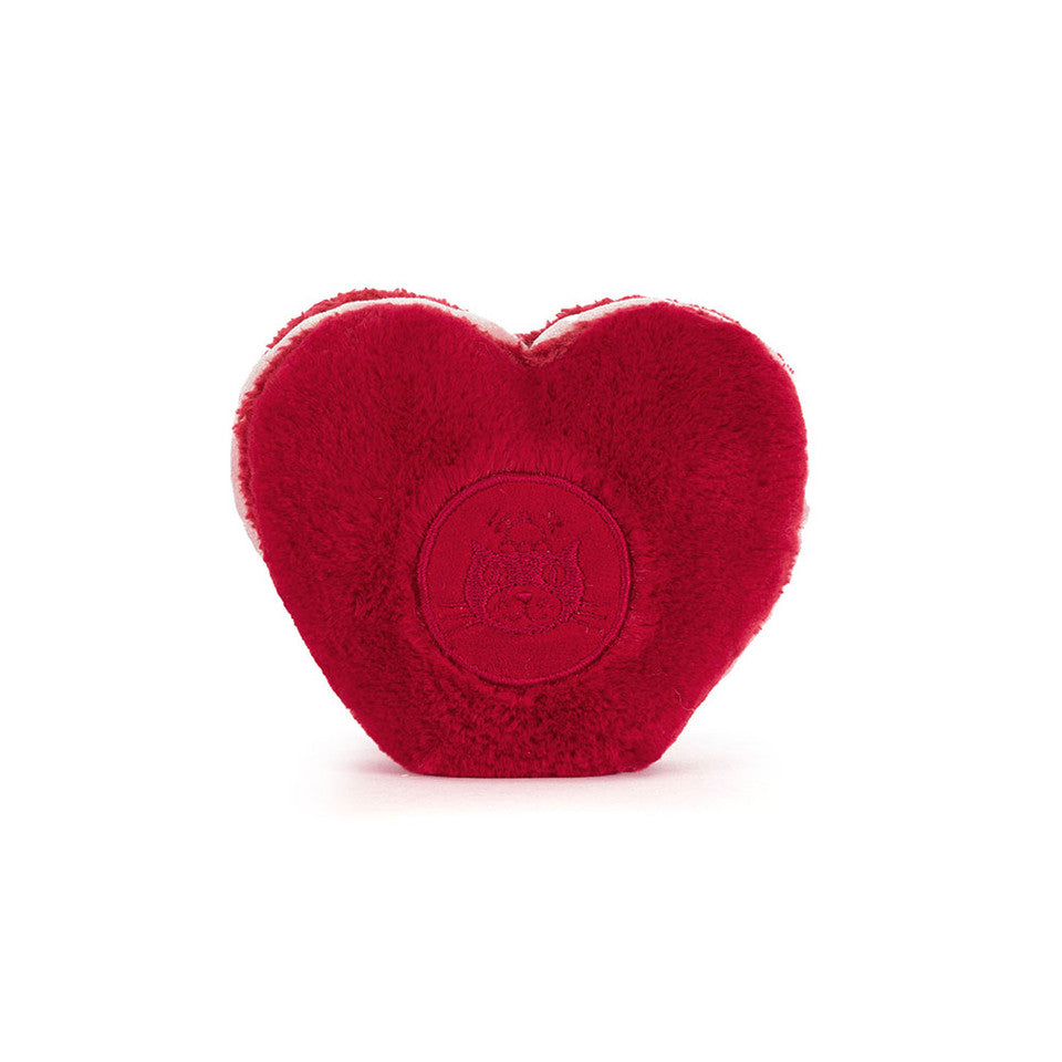 Jellycat 愛心紅色馬卡龍 | Amuseables Colette Heart Macaron 13cm