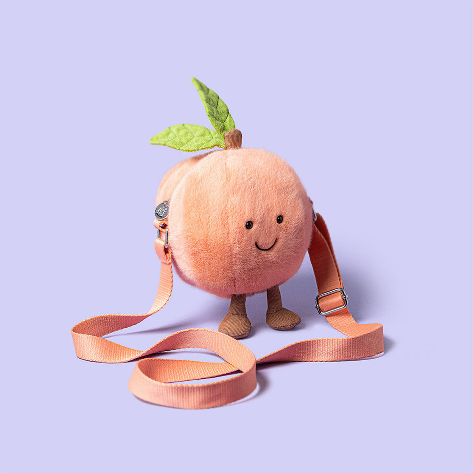 Jellycat 蜜桃袋子 | Amuseables Peach Shoulder Bag 18cm