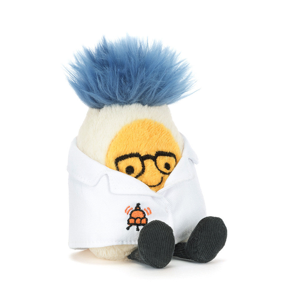 Jellycat 科學家蛋 | museables Boiled Egg Scientist Outfit 14cm