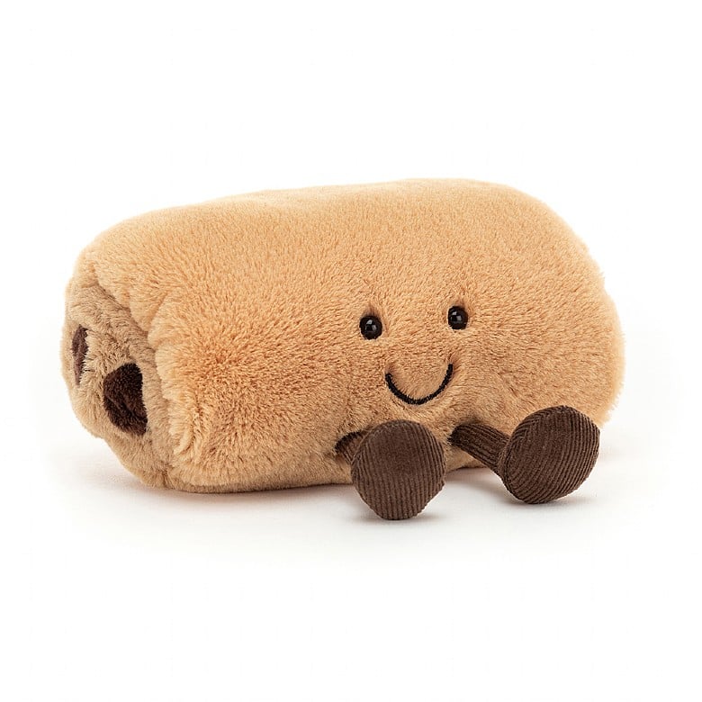 Jellycat Chocolate Roll | Amuseable Pain au Chocolat soft toy 15cm