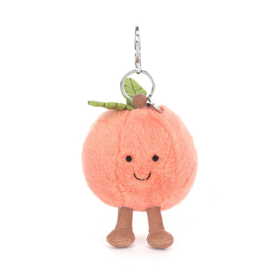 Jellycat 小蜜桃鎖匙扣 | Amuseables Peach Bag Charm 15cm