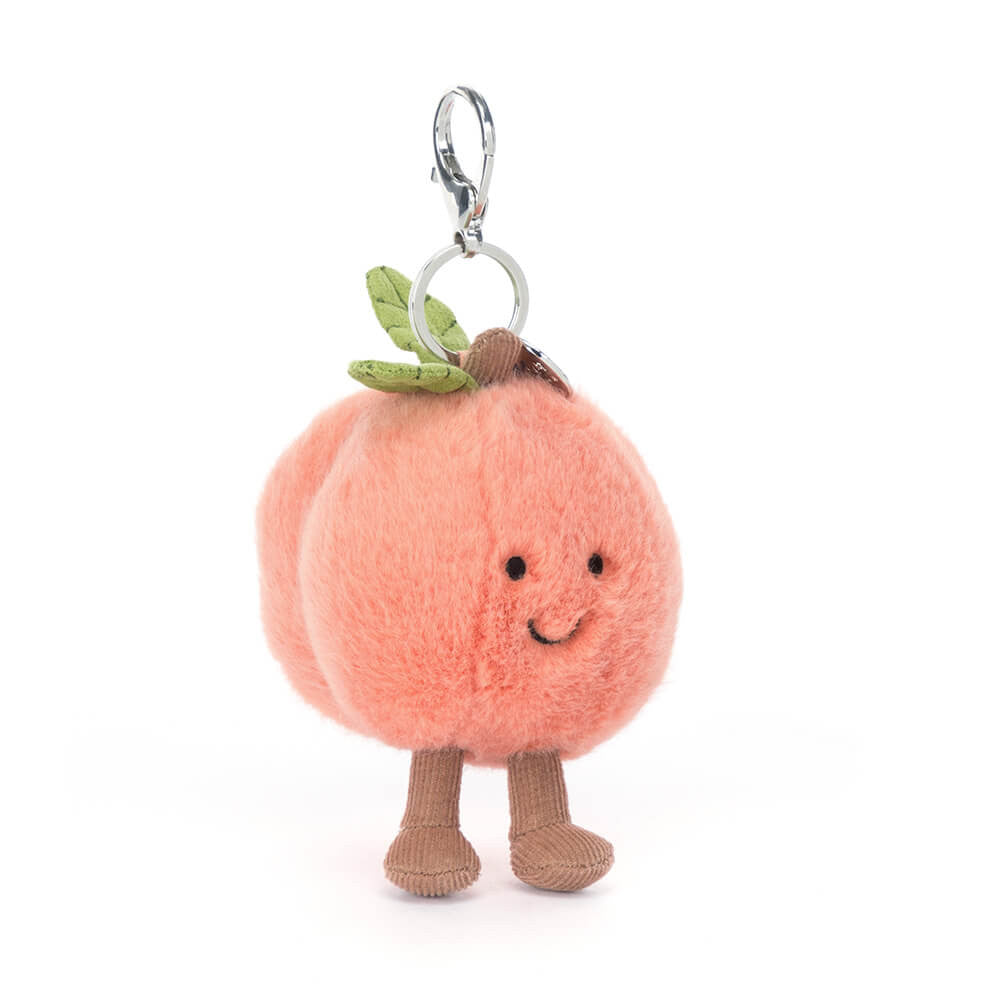 Jellycat 小蜜桃鎖匙扣 | Amuseables Peach Bag Charm 15cm