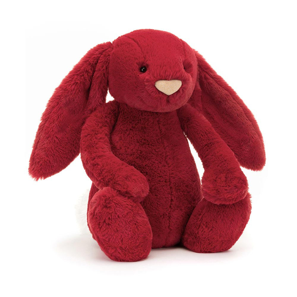 Jellycat 奢華版紅色兔子 | Bashful Luxe Bunny Scarlett 51cm