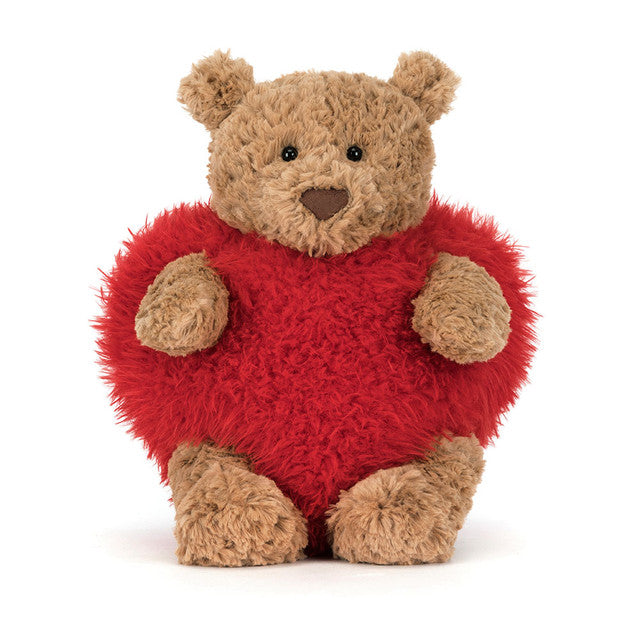 Jellycat 心心熊 | Bartholomew Bear 'Heartthrob' 26cm