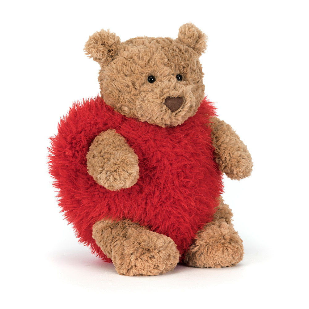 Jellycat 心心熊 | Bartholomew Bear 'Heartthrob' 26cm