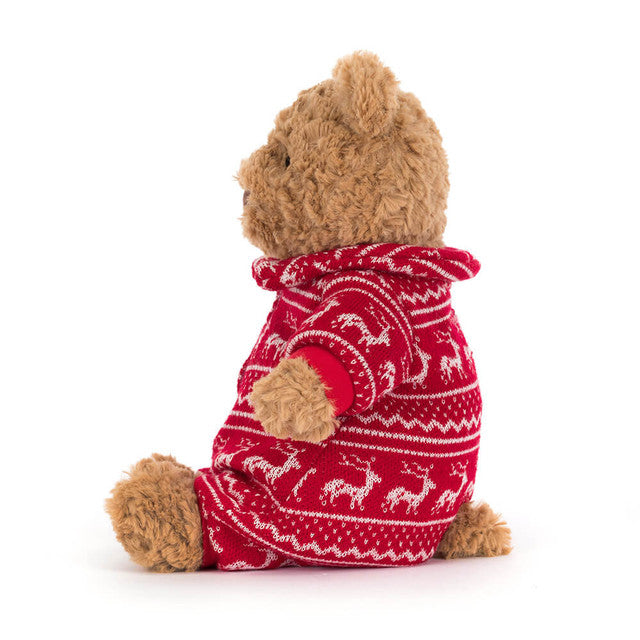 Jellycat 睡衣巴塞羅熊公仔 LargeBartholomew Bear Winter Pyjamas 26cm