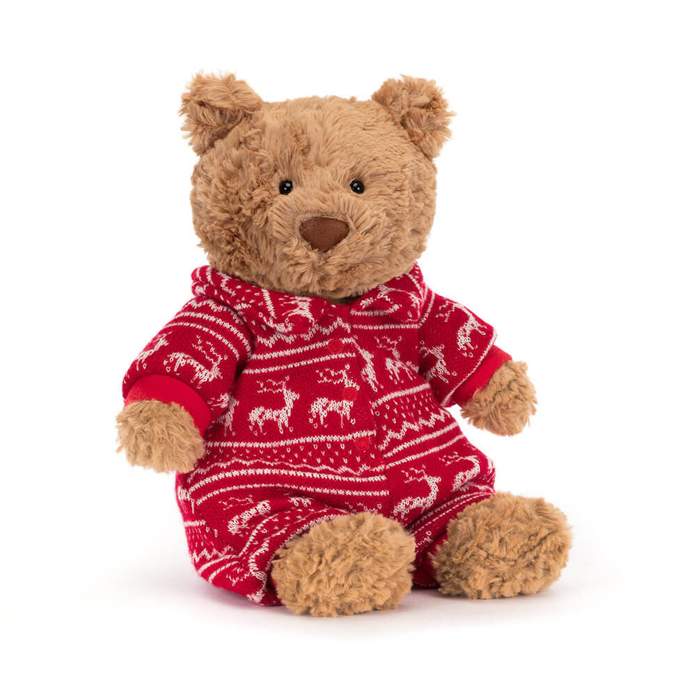 Jellycat 睡衣巴塞羅熊公仔 LargeBartholomew Bear Winter Pyjamas 26cm