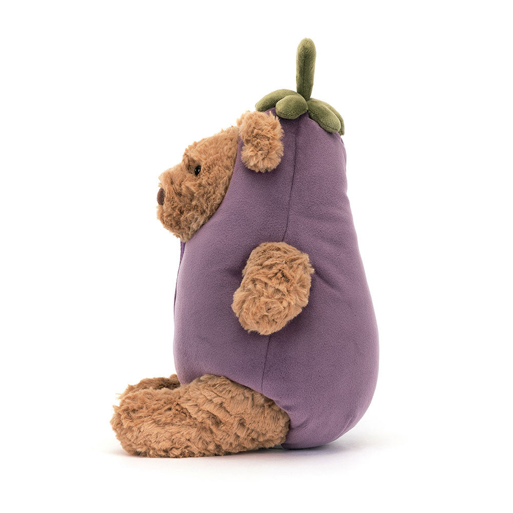 Jellycat Bartholomew Bear Aubergine | 巴塞羅熊茄子裝 30cm