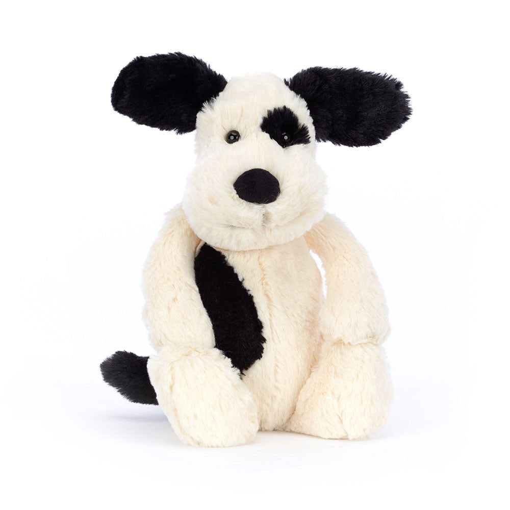 Jellycat 可愛小狗 | Bashful Black & Cream Puppy 31cm