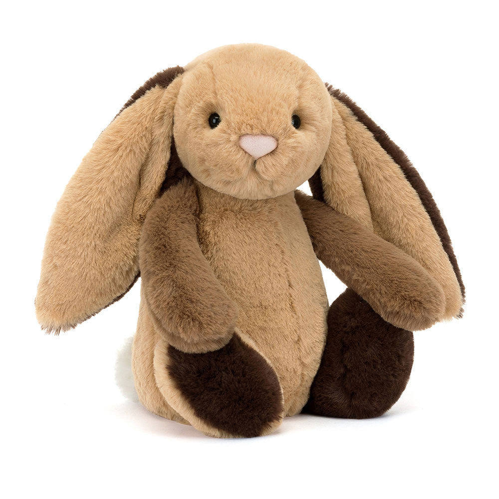 Jellycat 拼色賓利兔 | Bashful Patchwork Brown Bunny 31cm