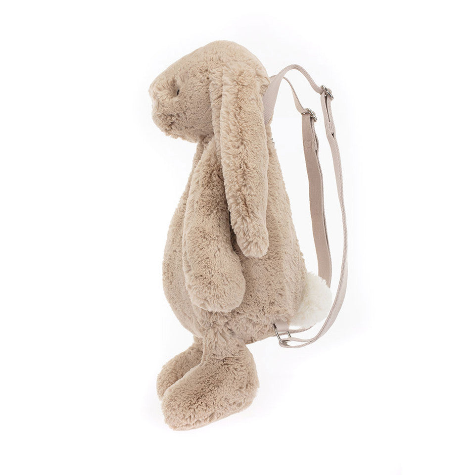 Jellycat 淺啡色賓尼兔背包 | Bashful Bunny Beige Backpack 32cm