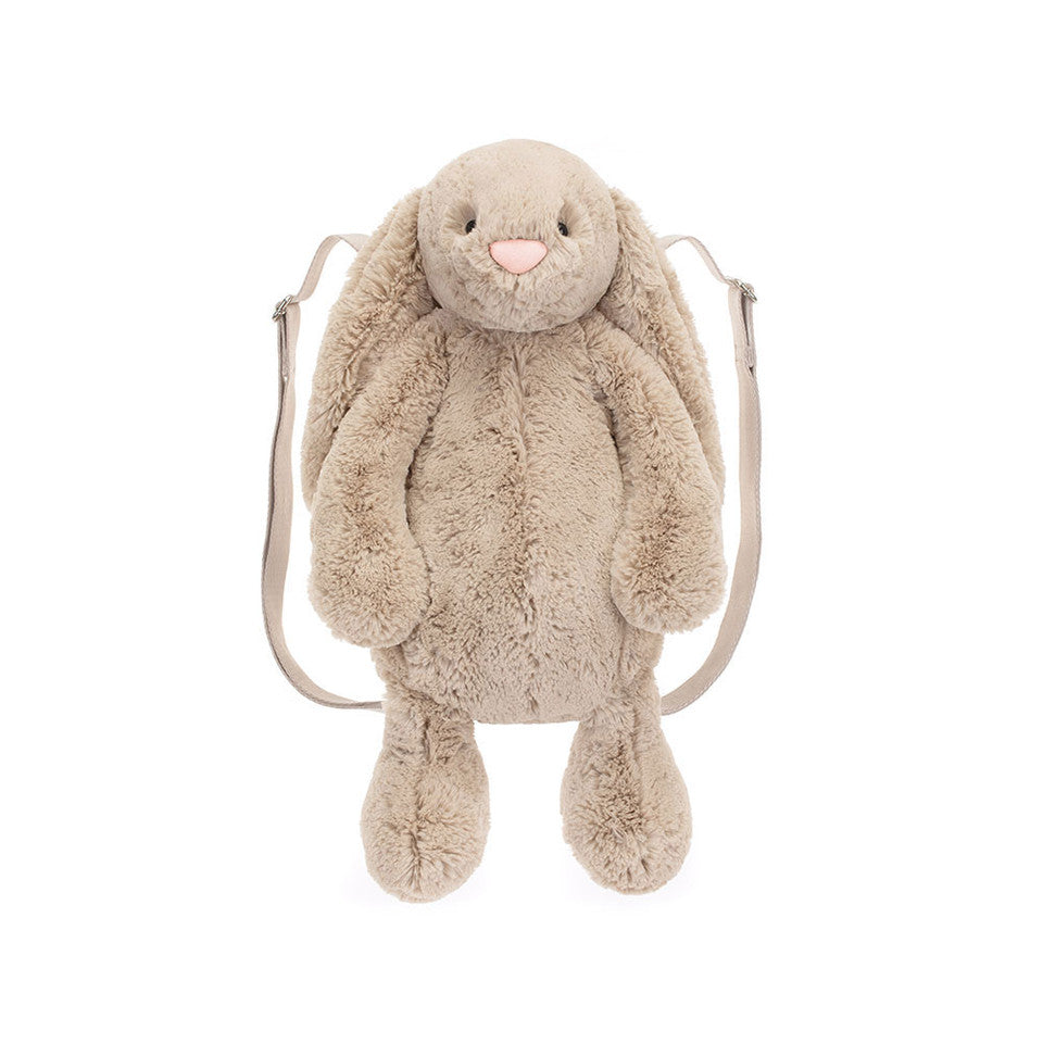 Jellycat 淺啡色賓尼兔背包 | Bashful Bunny Beige Backpack 32cm