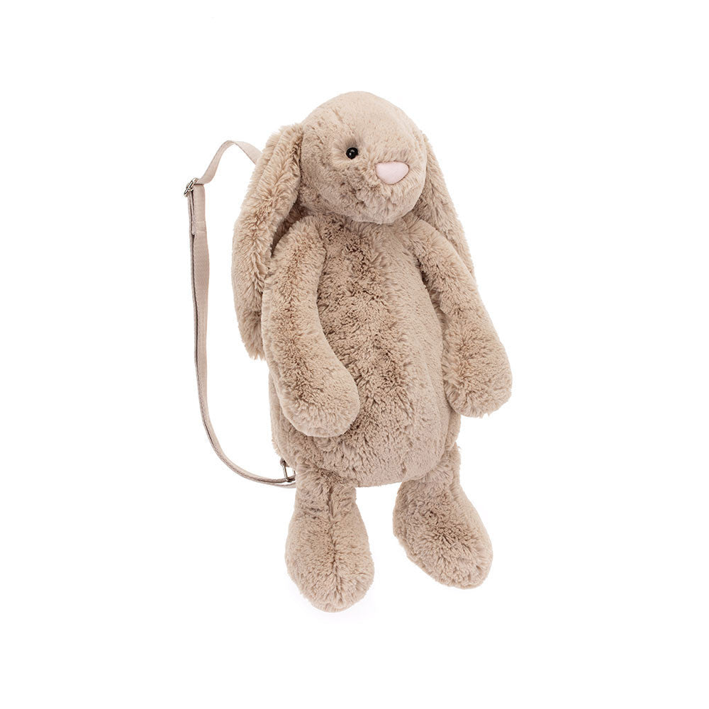 Jellycat 淺啡色賓尼兔背包 | Bashful Bunny Beige Backpack 32cm