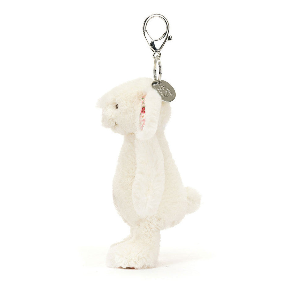 Jellycat 奶油雜莓碎花鎖匙扣| Blossom Cream Bunny 'Berry' Bag Charm 18cm