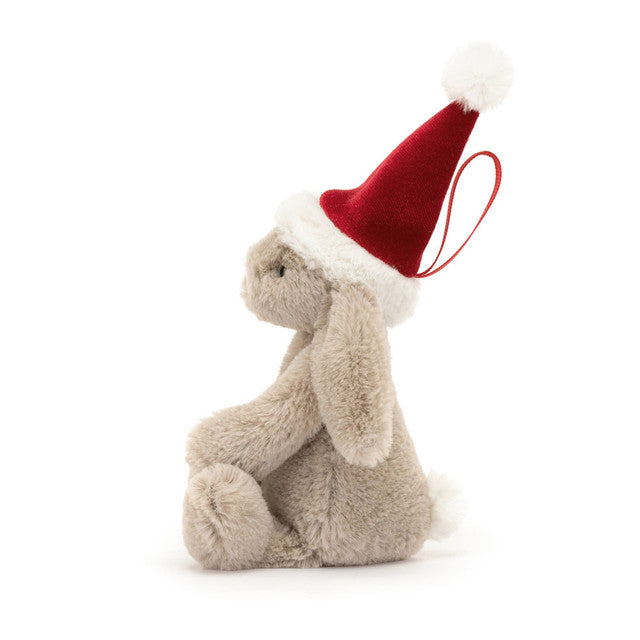 Jellycat 聖誕賓利兔吊飾 | Bashful Christmas Bunny Decoration 13cm