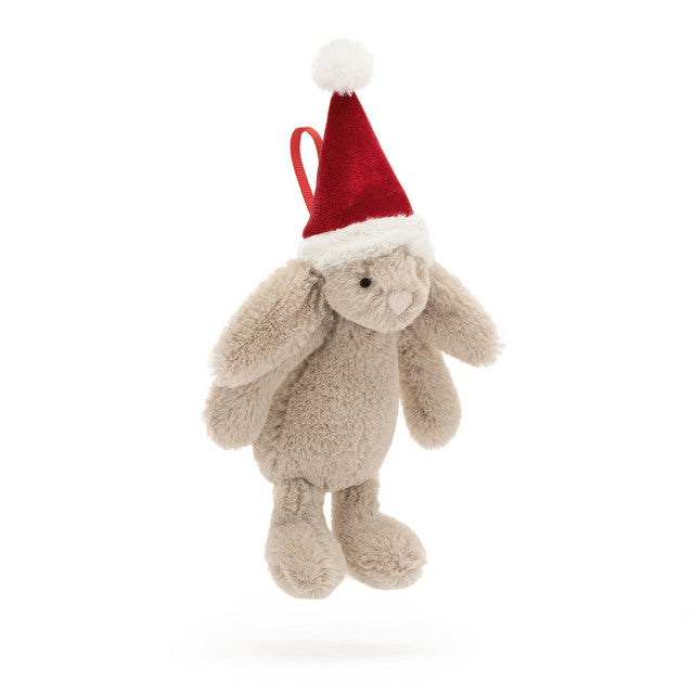 Jellycat 聖誕賓利兔吊飾 | Bashful Christmas Bunny Decoration 13cm