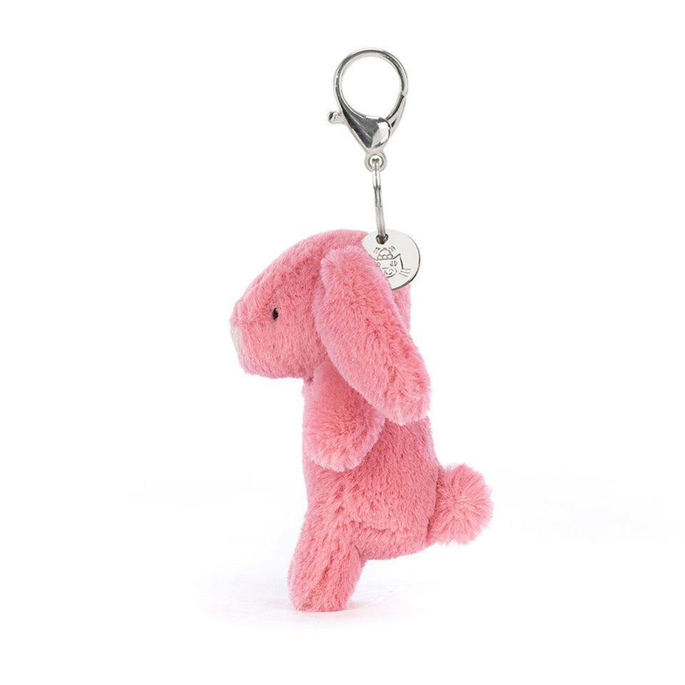 Jellycat 害羞兔子鎖匙扣-粉紅色 ｜Bashful Bunny Pink Bag Charm 15cm